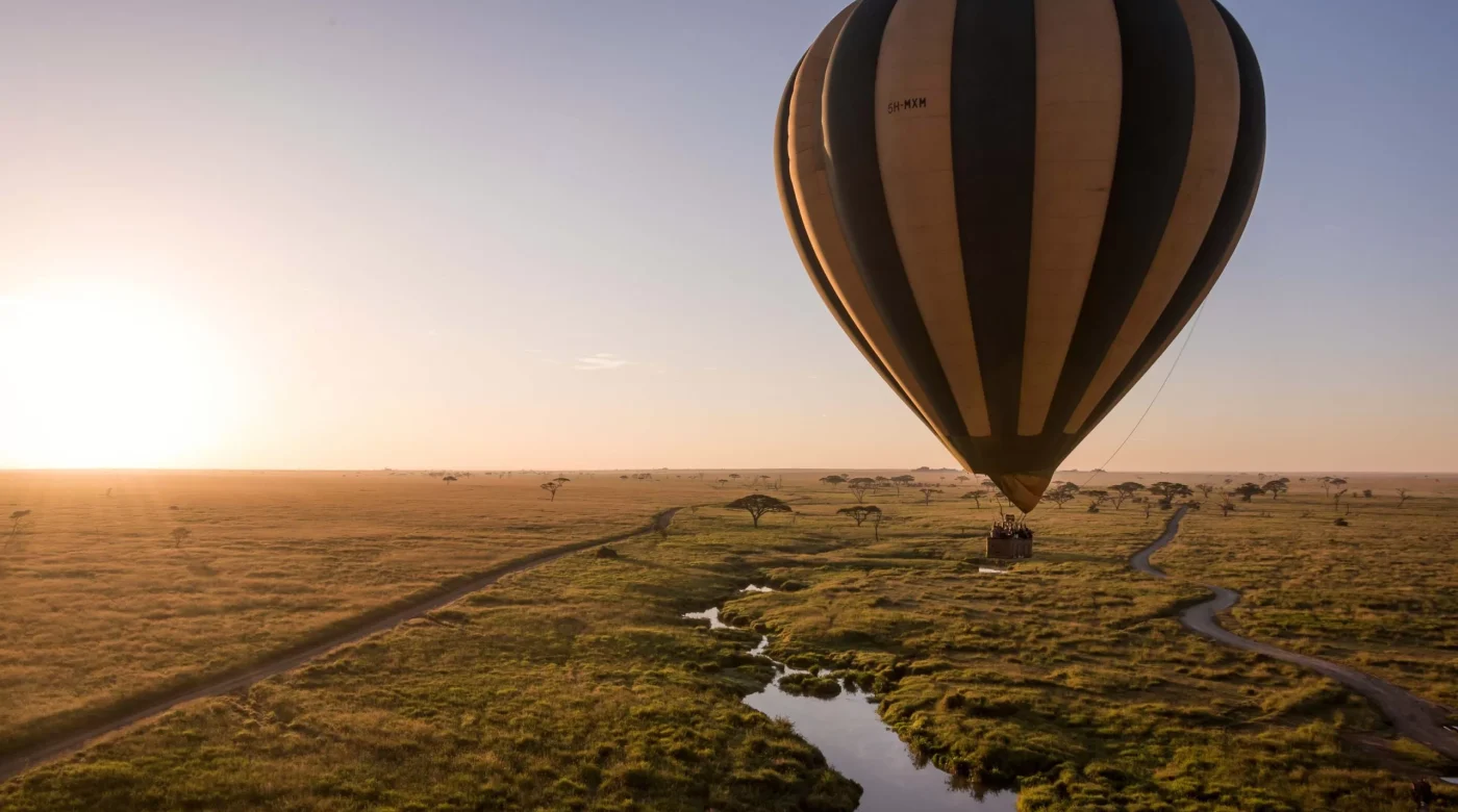 balloon safari Serengeti